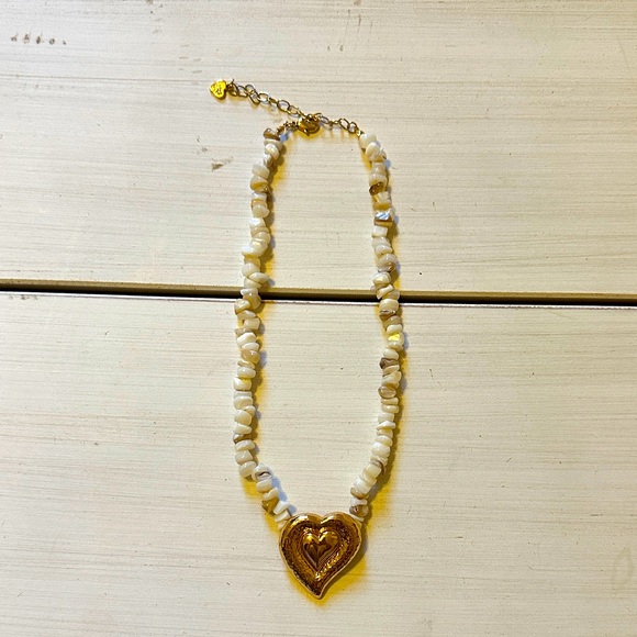 Frasier Sterling Puka Shell Heart Necklace - Picture 1 of 2